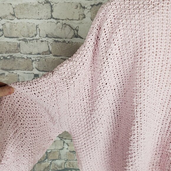 GAP Lavender 90s Shaker Open Boxy Cardigan Drop Shoulder XXL Barbiecore Softgirl - Picture 10 of 13